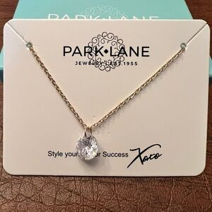 Park Land Halo CZ Gold Necklace | New